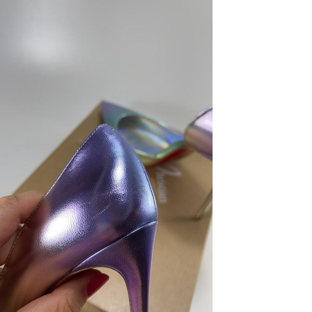 100mm Purple Ombre Licorne AB Unicorn Iriza Gradient Pumps E584 - Picture 7 of 11